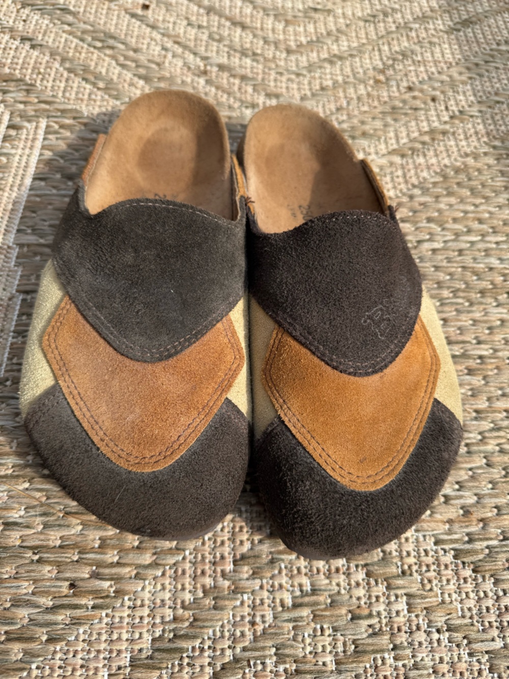 Birkenstock Clogs in Brown and Black
